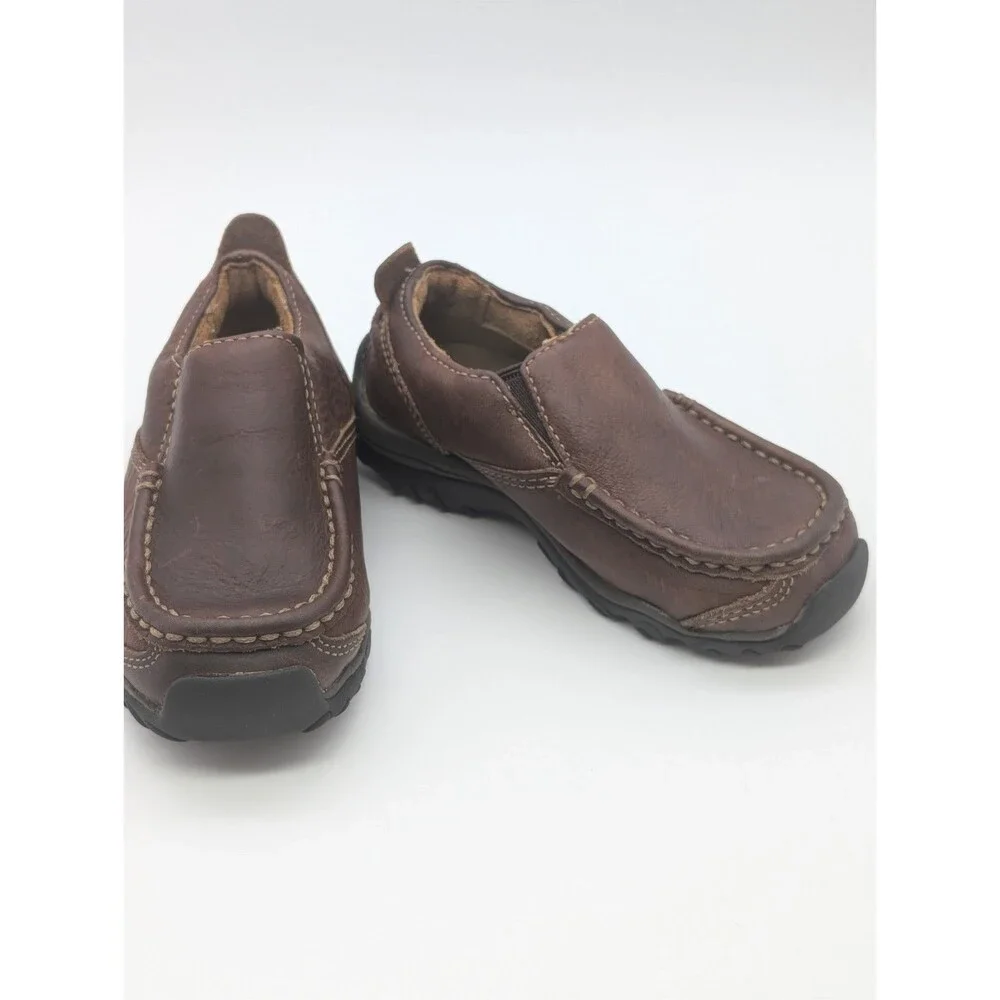 Timberland Toddler Boys Slip On Brown Leather Shoes Size 8.5